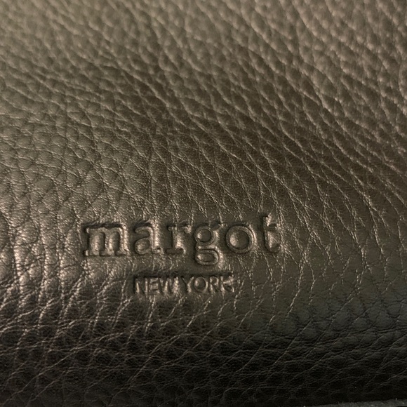 Margot New York Marcie Marcy Handbag Buttery Leather Black Classic Old Money - Picture 16 of 16